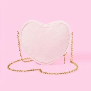 Stoney Clover - Terry Cloth Pink Heart Crossbody